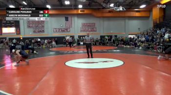 130 lbs Champ. Round 1 - Adelyn McDonald, Benton Community vs Caroline Pohlman, Linn-Mar