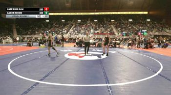 4A-126 lbs Cons. Round 1 - Nate Paulson, Jackson Hole vs Cache Wood, Sheridan