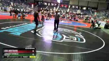 1 lbs Quarterfinal - Joey Bertrand, Mount Pisgah Christian vs Jordan Daniels, Treutlen