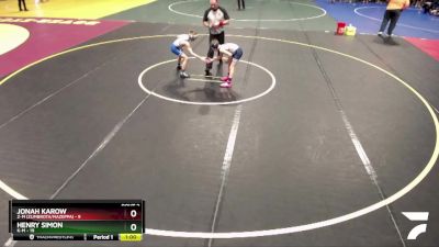 80 lbs Semis (4 Team) - Henry Simon, K-M vs Jonah Karow, Z-M (Zumbrota/Mazeppa)