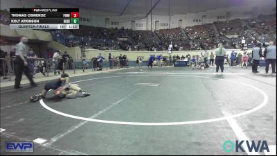 61 lbs Quarterfinal - Thomas Cisneroz, Powerhouse Wrestling vs Kolt Atkinson, Husky WC