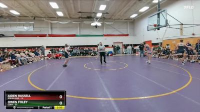 157 lbs Finals (8 Team) - Aiden Russell, DouglasSD vs Owen Foley, Cody