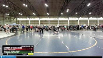 70 lbs Champ. Round 2 - River Fitzsimmons, Legacy Wrestling Acadamy vs Karter Zimmerschied, South Middle School