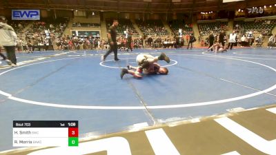 76 lbs Round Of 16 - Hudson Smith, Salina Wrestling Club vs Riley Morris, Broken Arrow Wrestling Club