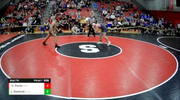 172 lbs Cons. Round 5 - Cooper Porter, Meyersdale Area Hs vs Julien Sepelyak, Plum Hs