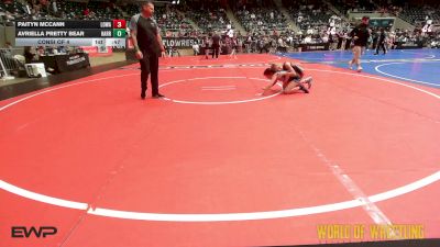 102 lbs Consi Of 4 - Paityn McCann, Lady Outlaw Wrestling Academy vs Avriella Pretty Bear, Harrah Little League Wrestling