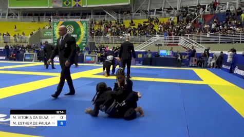 MARIA VITORIA DA SILVA AMADO vs MARIANA ESTHER DE PAULA MARTINS 2023 Brasileiro Jiu-Jitsu IBJJF