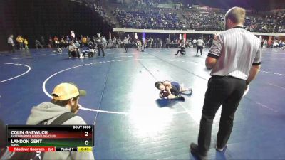 53 lbs Champ. Round 1 - Landon Gent, Iowa vs Colin Gnewuch, Eastern Iowa Wrestling Club