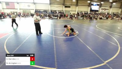 132 lbs Round Of 16 - Anthony Garrobo, Desert Dogs WC vs Nate Arrington, Bagdad Copperhead WC