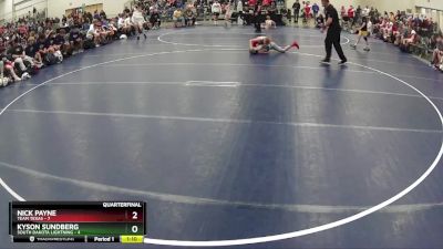 90 lbs Quarterfinals (8 Team) - Nick Payne, Team Texas vs Kyson Sundberg, South Dakota Lightning