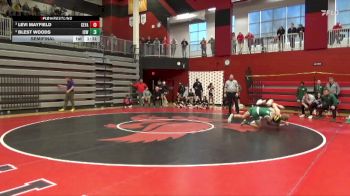 157 lbs Semifinal - Levi Mayfield, Cedar Falls vs Blest Woods, Iowa City, West