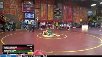 106 lbs Semifinal - Ty Henderson, Vincennes Lincoln vs Isaiah Schaefer, Evansville Mater Dei