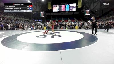 126 lbs Cons. Sub-quarters - Kyle Menuez, CO vs Raymond Castillo, CA