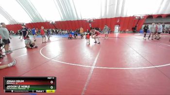 106 lbs Quarters & Wb (16 Team) - Jaydon Le Noble, Weyauwega-Fremont vs Jonah Odum, Roncalli