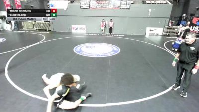 138 lbs 1st Place Match - Uriah Hawkins, Granite Wrestling Club vs Luke Black, Temecula Valley High School Wrestling