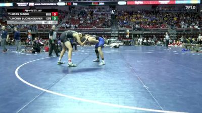 1A-190 lbs Champ. Round 2 - Lincoln Blickenderfer, Central Springs vs Lucas Olson, Woodbine