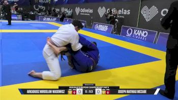Joseph Mathias McCabe vs Arkadiusz Miroslaw Wasowicz 2026 European Jiu-Jitsu IBJJF Championship