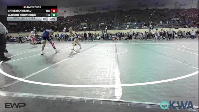 119 lbs Quarterfinal - Christian Ketiku, Bartlesville Wrestling Club vs Watson Brownrigg, Team Tulsa Wrestling Club