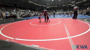 36 lbs Consi Of 8 #1 - Walker Sims, Keystone Wrestling Club vs Kasen Myers, Pawhuska Elks Takedown
