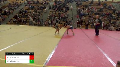 80 lbs Quarterfinal - Cash Tolzman, Summit Wrestling Academy vs Maddix Samora, Owatonna Wrestling Academy