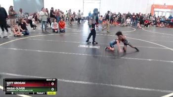 45 lbs Quarterfinal - Masai Oliver, Summerville Takedown Club vs Witt Grogan, JET