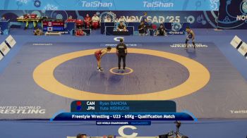 65 kg Qualif. - Ryan Dahcha, Canada vs Yuto Nishiuchi, Japan