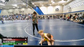 68 lbs Semifinal - Blakelee Turner, Stallions Wrestling Club vs Faith Young, Champions Wrestling Club