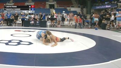 170 lbs Cons. Rd Of 16 - Jadyn Pense, Oregon vs Makayla Vasser, South Carolina