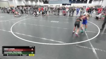 83-89 lbs Semifinal - Sidda Evans, Ogden`s Outlaws Wrestling Club vs Giavonna Prothero, Hammer Time Wrestling Academy