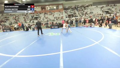 70.1-74.9 lbs Semis - Kloe Routledge, Husky Wrestling Club vs Juliana Matteo, Lady Warrior Wrestling Club