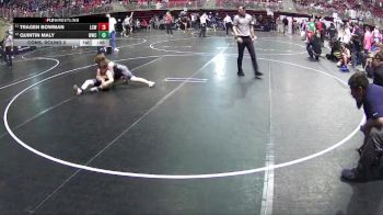 100 lbs Cons. Round 2 - Tragen Bowman, Little Cougar Wrestling vs Quintin Maly, Wahoo Wrestling Club