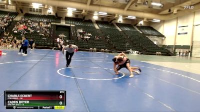 215 lbs Round 1 (16 Team) - Charls Eckert, Columbus vs Caden Boyer, Gretna East