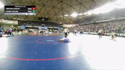 Boys 4A 126 lbs Champ. Round 2 - Earle Taylor, Puyallup vs Brycen Dawley, Tahoma