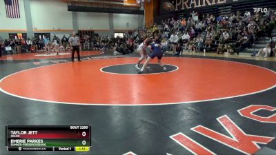 125 lbs Cons. Round 1 - Emerie Parkes, Sumner-Fredericksburg vs Taylor Jett, Solon