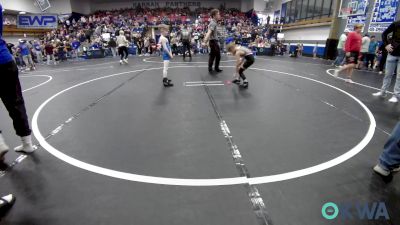 49 lbs Final - Tyler Lindsey, Clinton Youth Wrestling vs Ryker Green, Lions Wrestling Academy