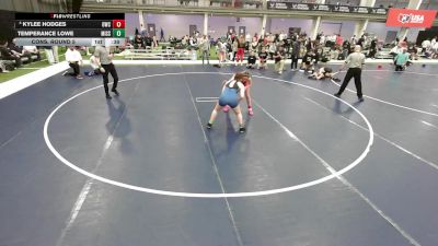 16U Girls - 125 lbs Cons. Round 5 - Kylee Hodges, Oakley Wrestling Club vs Temperance Lowe, Missouri