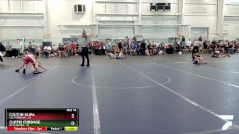 100 lbs Round 2 (6 Team) - Curtis Cubbage, 84 Athletes vs Colton Klipa, All American