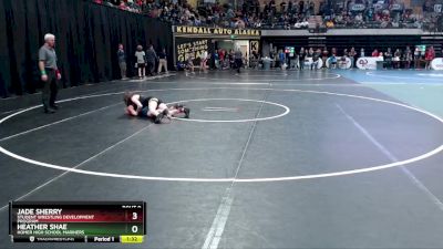 107G Quarterfinal - Jade Sherry, Student Wrestling Development Program vs Heather Shae, Homer High School Mariners