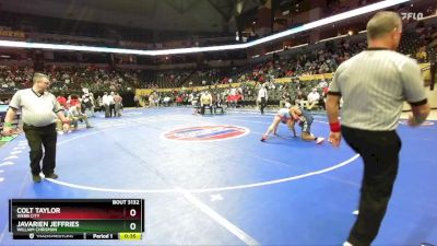 132 Class 3 lbs Cons. Round 1 - Javarien Jeffries, William Chrisman vs Colt Taylor, Webb City