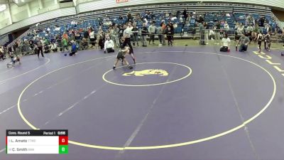 10U Boys - 63 lbs Cons. Round 5 - Ceder Smith, Sanderson Wrestling Academy vs Luca Amato, Team Tugman Wrestling Club