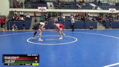 157 lbs Cons. Round 3 - Tyler Diaz, Simpson (Calif.) vs Dylan Straley, Southern Oregon
