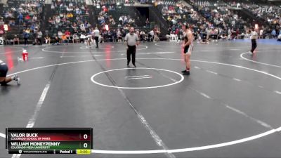 165 lbs Cons. Round 2 - William Moneypenny, Colorado Mesa University vs Valor Buck, Colorado School Of Mines