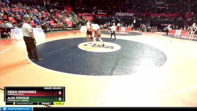 3A 285 lbs Champ. Round 1 - Alex Poholik, Chicago (Mt. Carmel) vs Abisai Hernandez, Mundelein (H.S.)