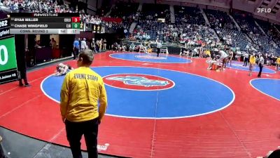 2A-165 lbs Cons. Round 2 - Chase Wingfield, East Jackson HS vs Ryan Miller, Columbus