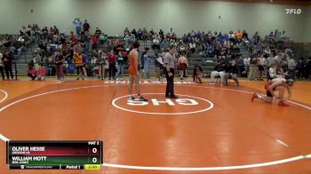 157 lbs Cons. Round 3 - William Mott, Bob Jones vs Oliver Hesse, Grissom Hs