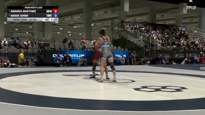 57 kg Semis - Amanda Martinez, Cardinal WC / Titan Mercury Wrestling Club vs Amani Jones, Titan Mercury Wrestling Club (TMWC)