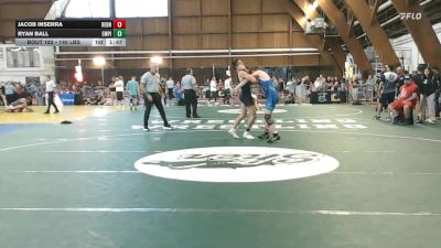 140 lbs Rr Rnd 2 - Jacob Inserra, Rednose vs Ryan Ball, Empire Wrestling Academy