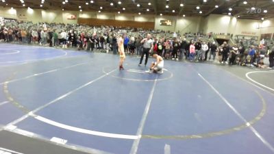 123 lbs Round Of 16 - Rex Dutton, Eastern Sierra vs Jahryzen Pagaragan, Gold Rush Wrestling