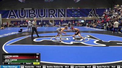 120 lbs Cons. Round 3 - Carter Hayes, Central vs Jack Carter, Huntsville