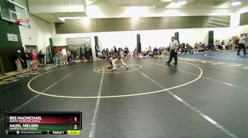 120 lbs Cons. Round 2 - Iris MacMichael, North Thurston (Girls) vs Hazel Nielsen, Vashon Island (Girls)